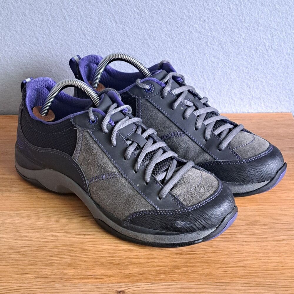 Dansko Sabrina Women’s 10 EU 40 Grey Purple Suede Leather Sneaker Oxford